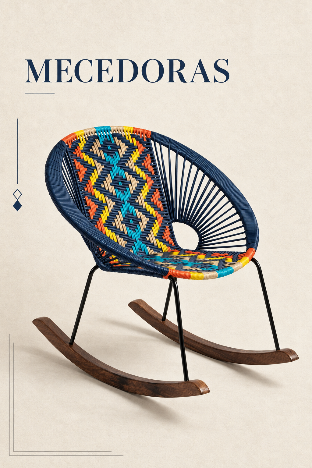 Portada de Mecedoras, diseño suministrado por DAVA’S